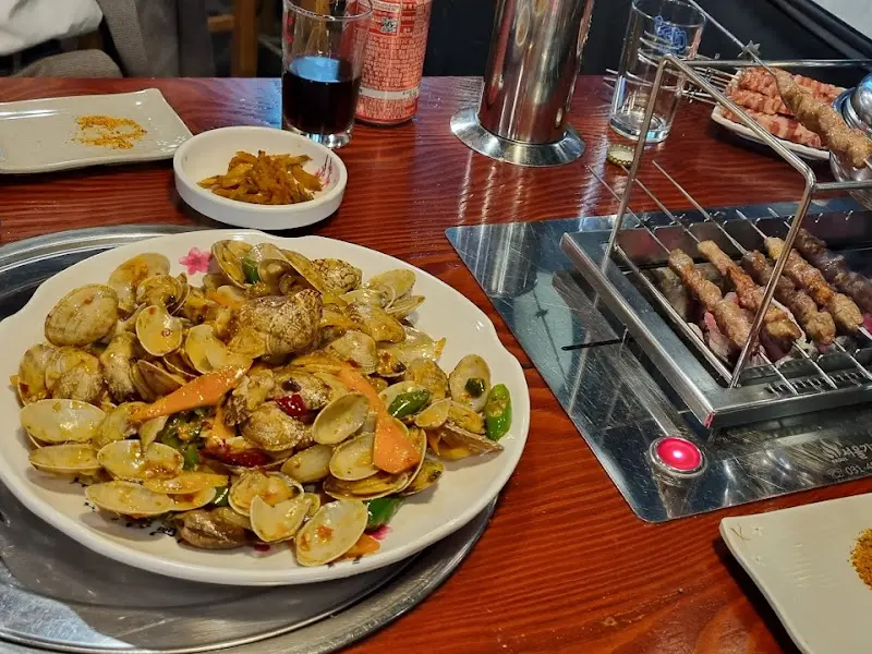 조개볶음과 양꼬치