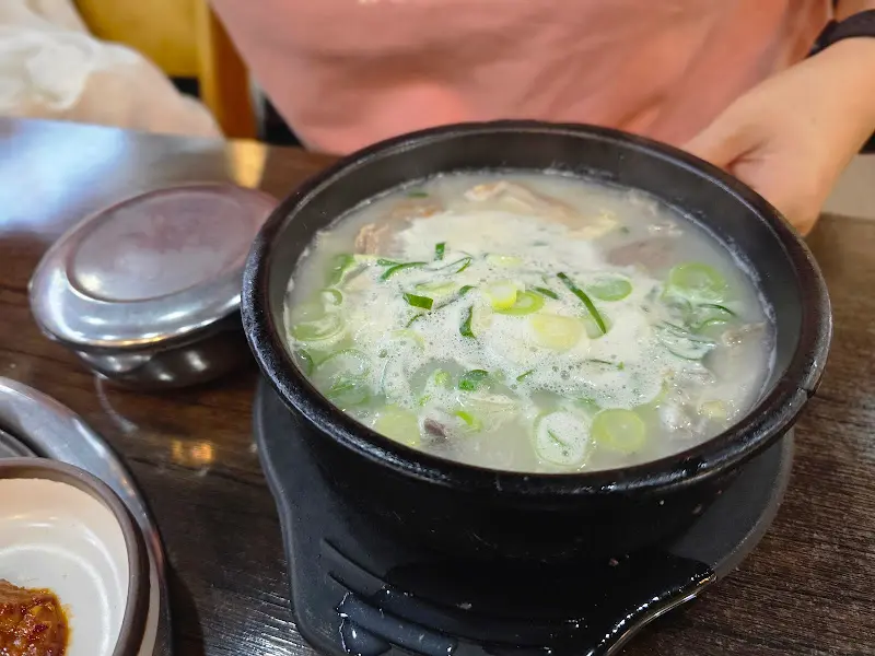 순대국 근접샷