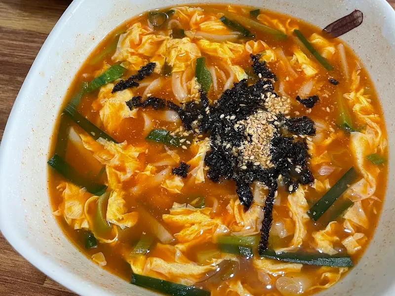 장칼국수 근접샷