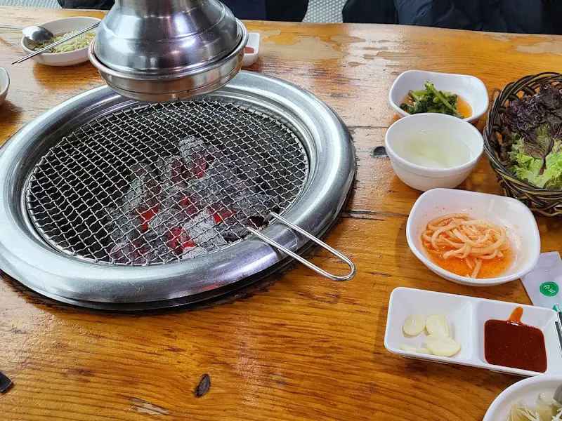 숯불과 닭갈비