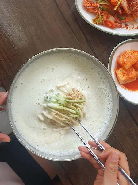 콩국수 근접샷