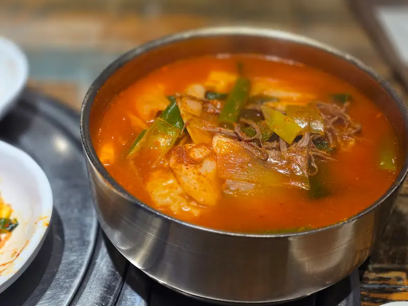 락원이북만두 얼큰떡만두국