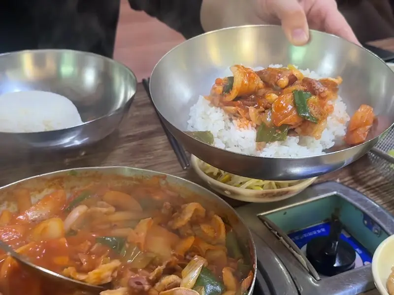 돼지볶음 비빔밥