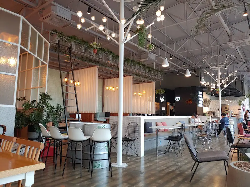 카페 내부 조명