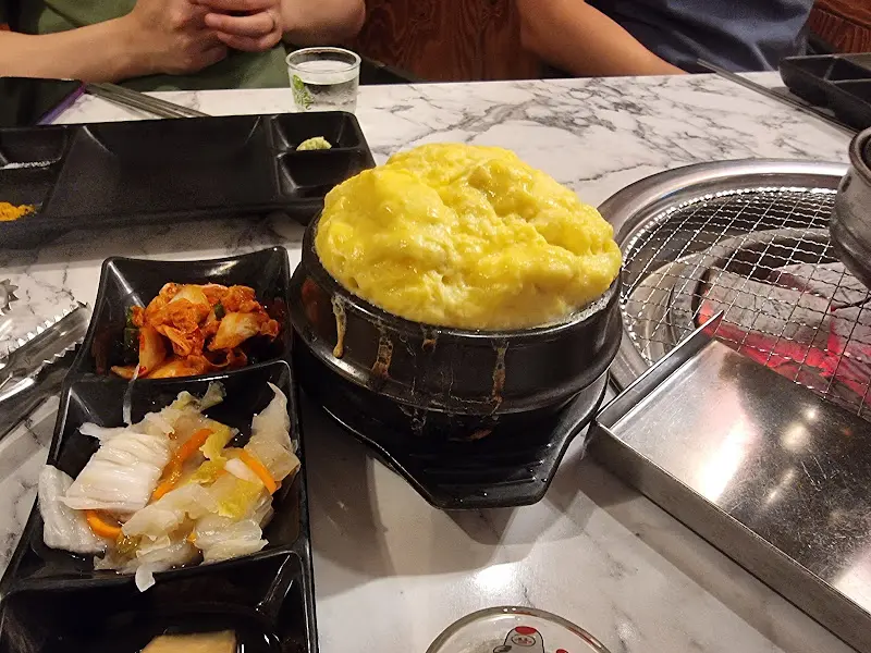 계란찜과 밑반찬