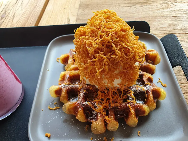 와플 확대 사진