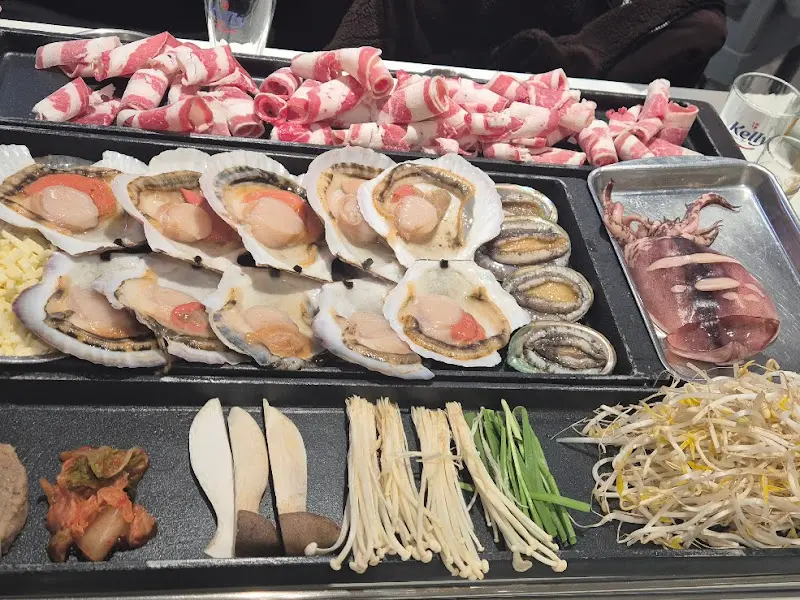 해물삼합구이 한상차림