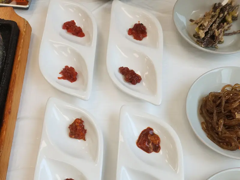 젓갈 클로즈업 샷