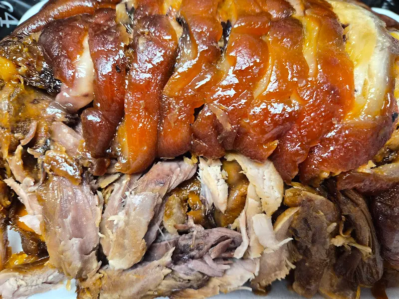 윤기가 흐르는 족발 클로즈업