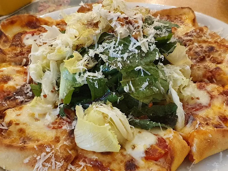 탄두리 피자 클로즈업