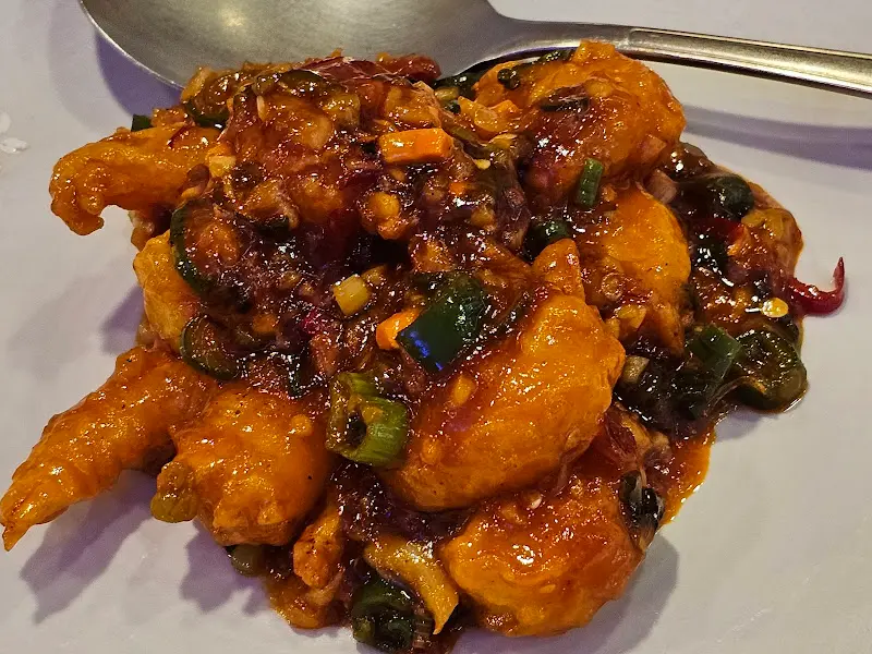 윤기가 흐르는 깐쇼새우