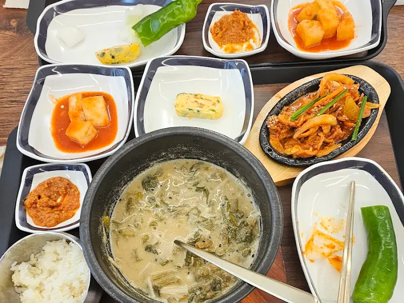 시래기국밥 정식 한 상 차림