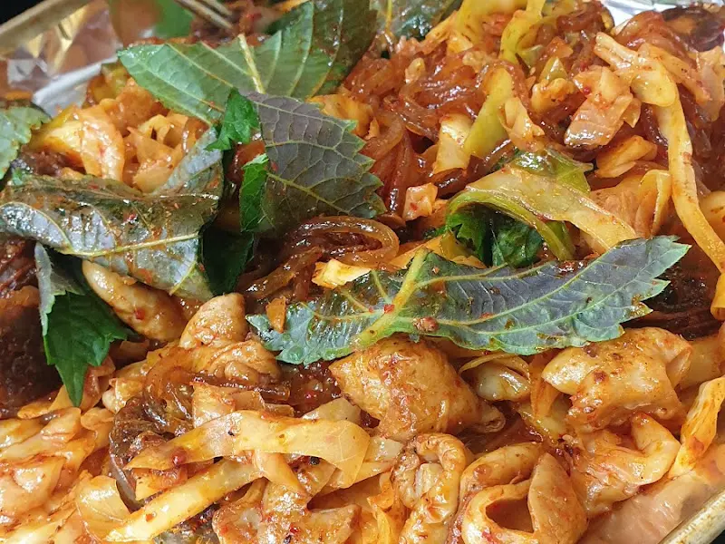 야채곱창 근접샷