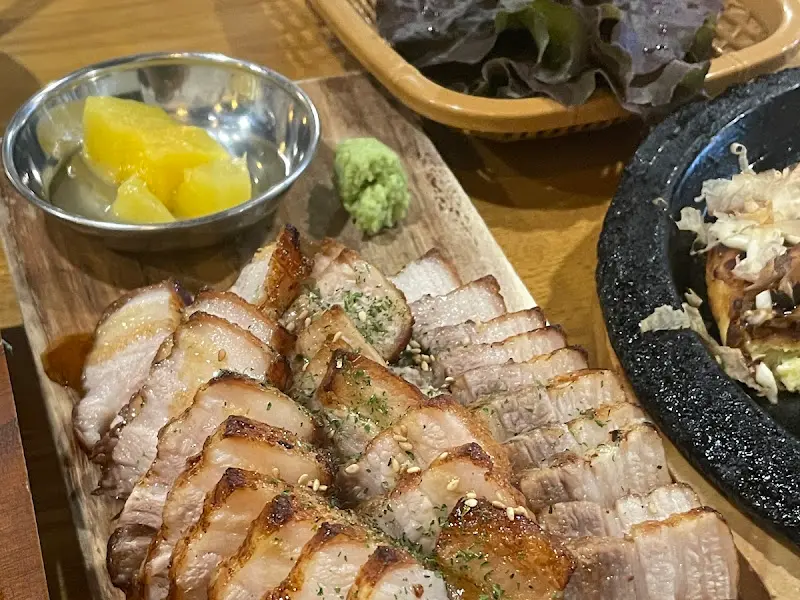 바베큐 수육 한상차림