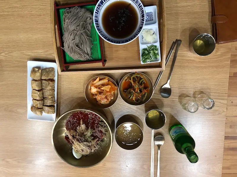 메밀 싹 새우 비빔밥