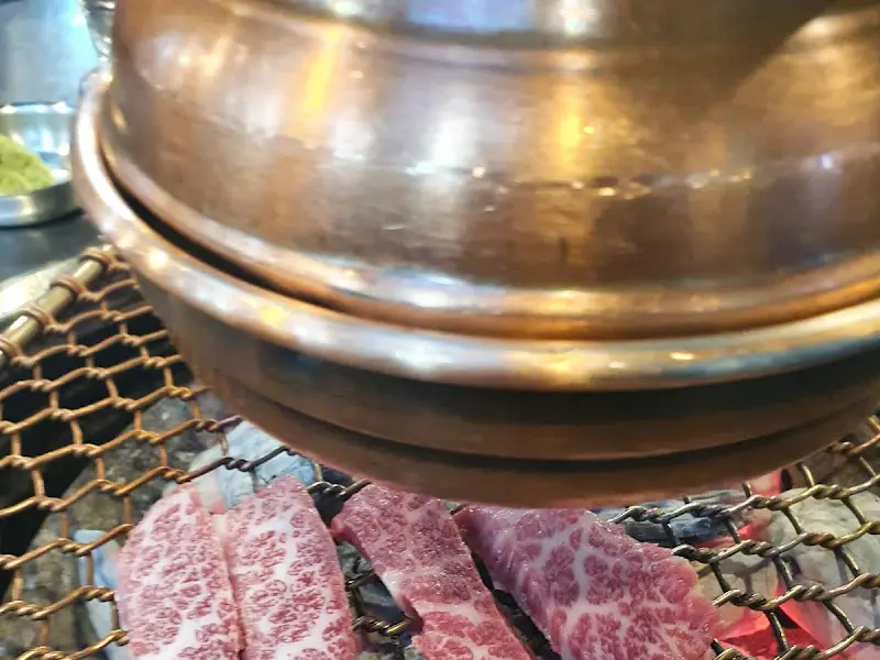 구워지는 안창살 근접샷