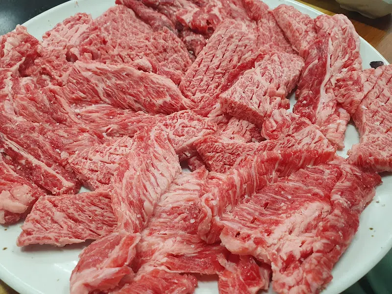 환상적인 마블링의 안창살