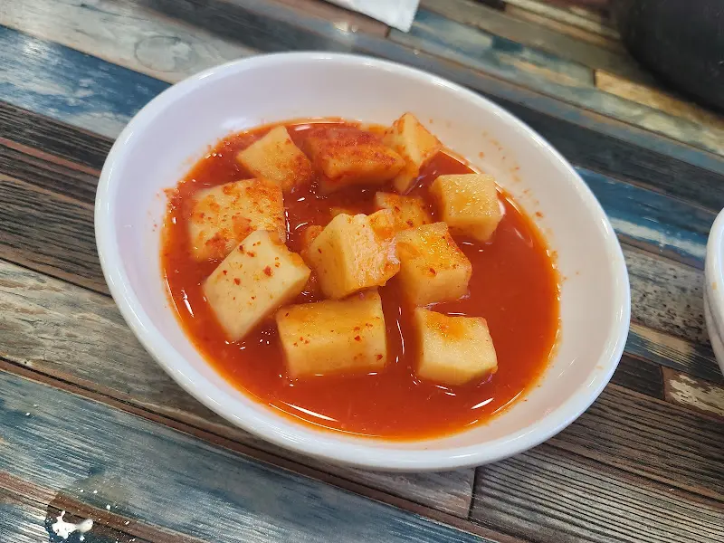 잘 익은 깍두기의 모습