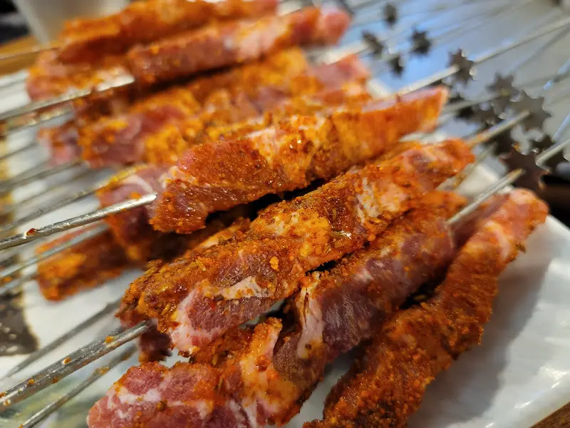 신선한 양꼬치의 자태