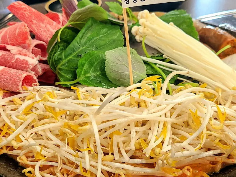 우육순대전골 재료