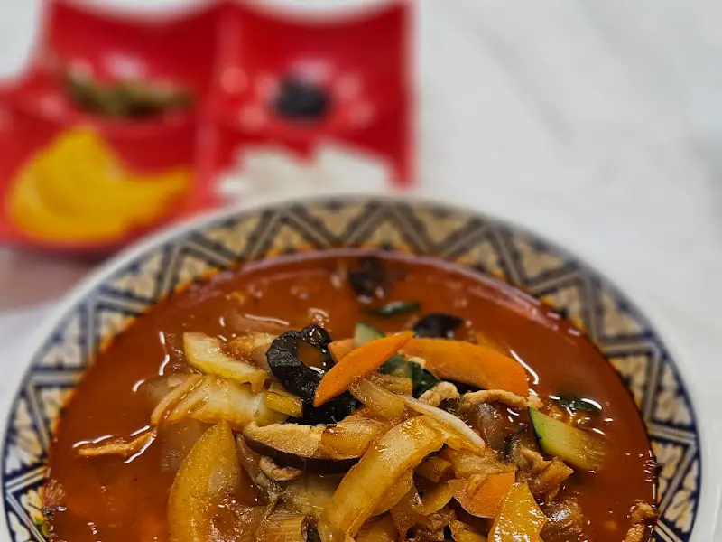 짬뽕 국물의 다양한 재료들