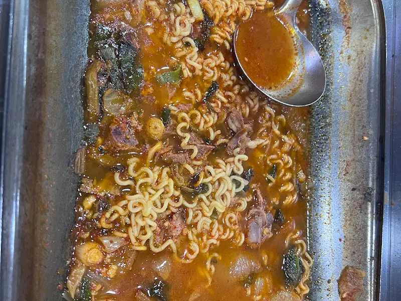 전골라면 국물