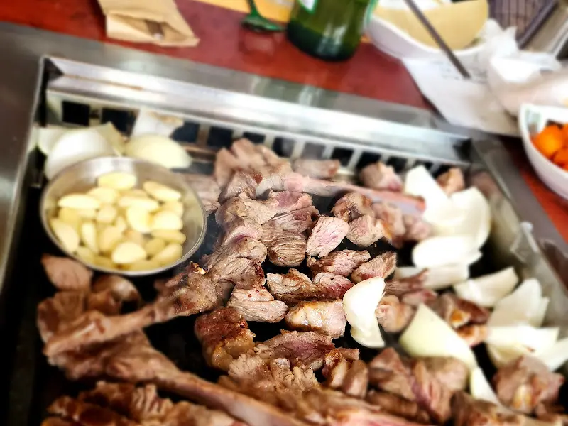 구워지고 있는 양고기