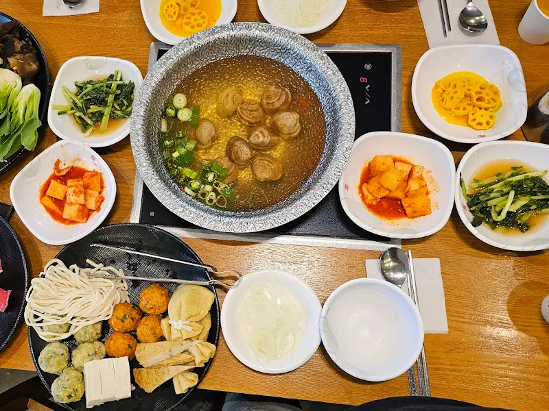 만두전골 한 상 차림