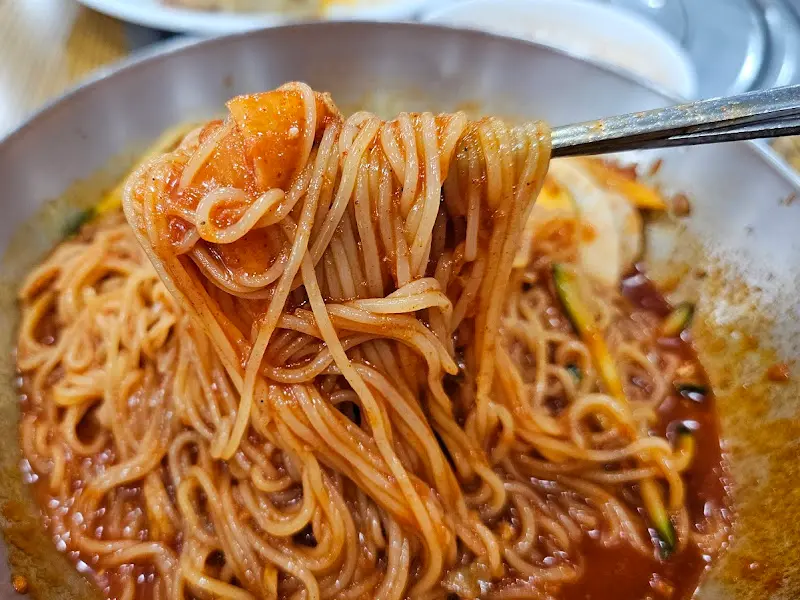 물비빔면 면발