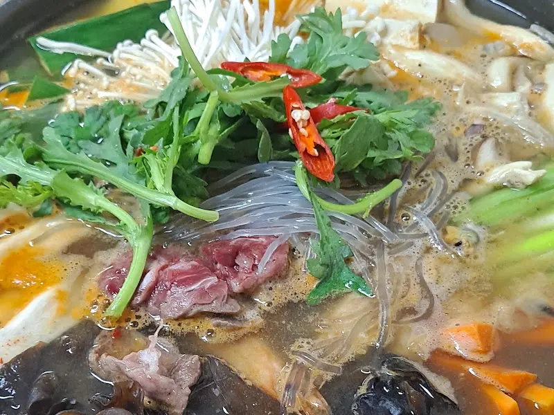 버섯전골의 모습