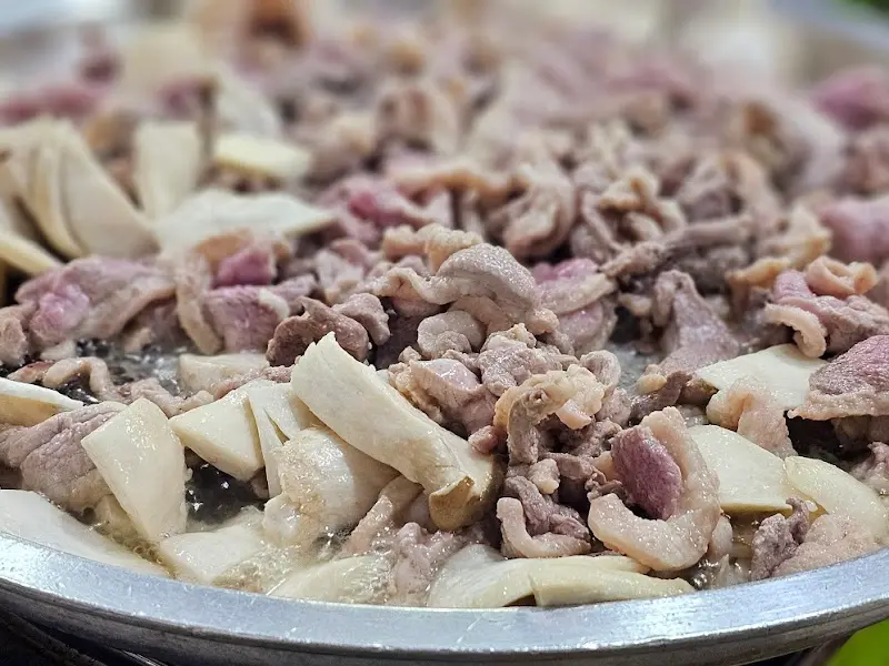 오리 불고기 익기 전