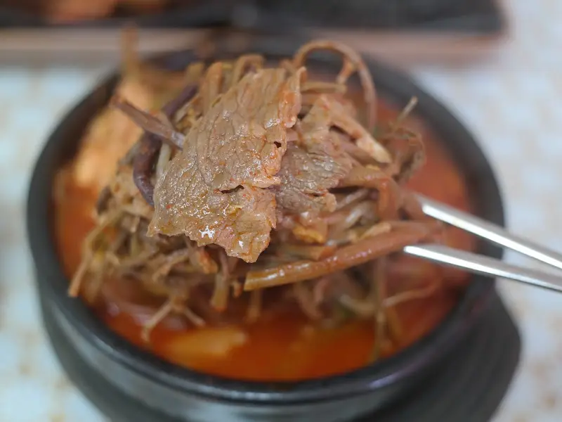 파로호 육개장 고사리