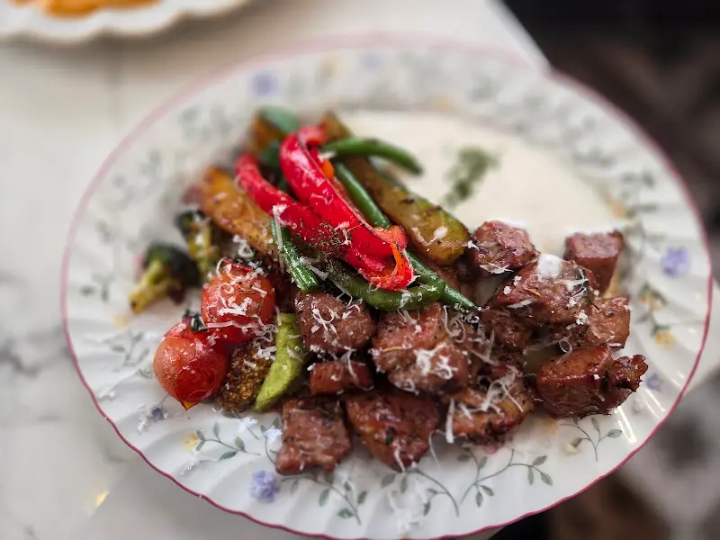 찹스테이크 클로즈업