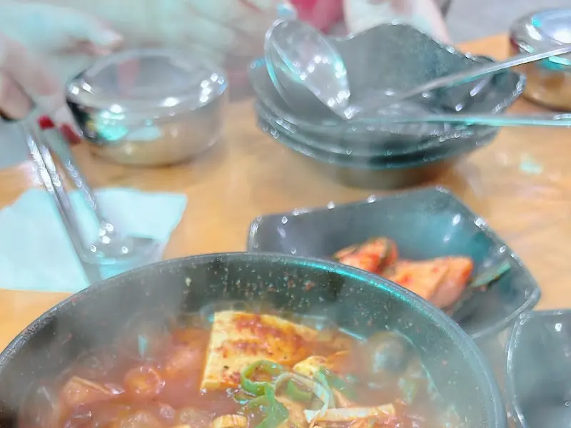 매운 두부조림 근접샷