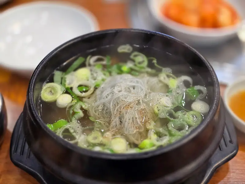 당면을 넣은 왕갈비탕