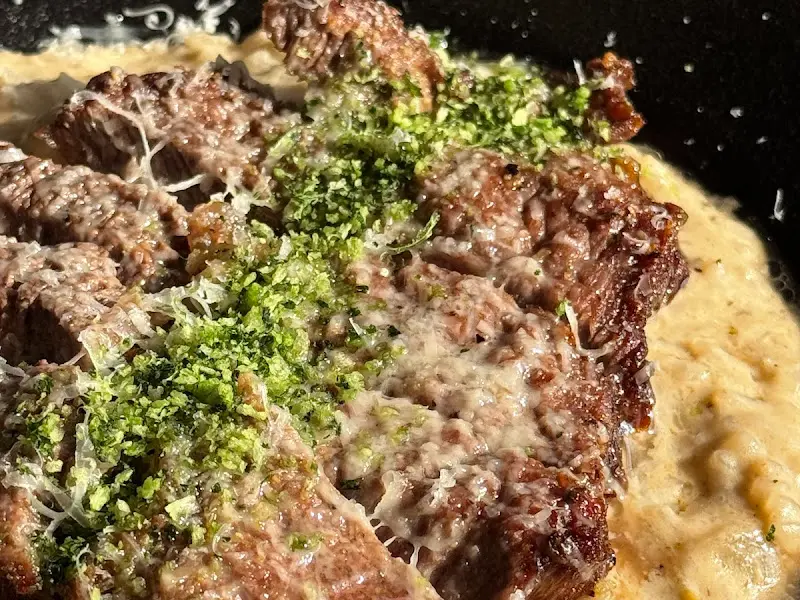 비프 스테이크 크림 리조또