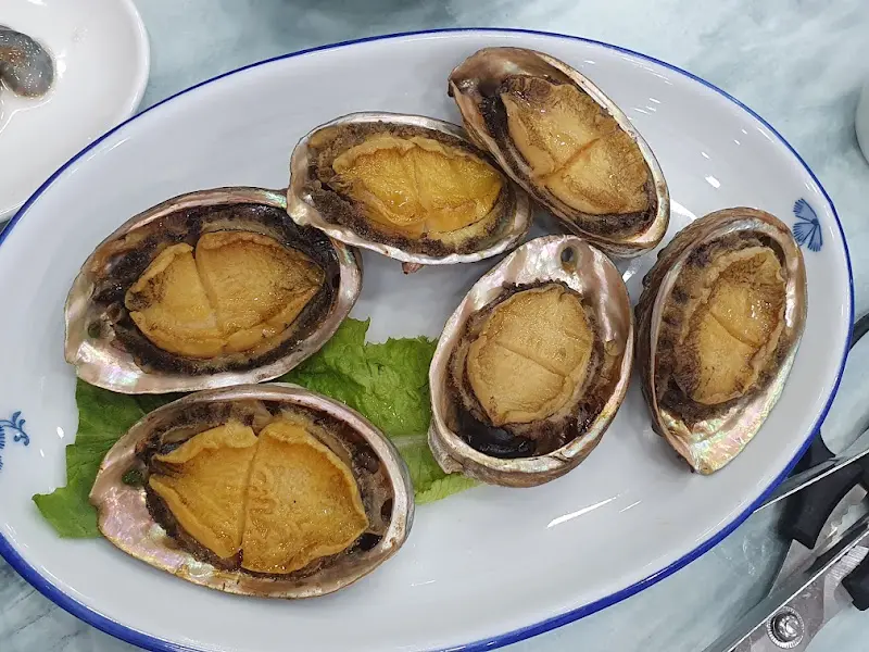 전복 구이 클로즈업