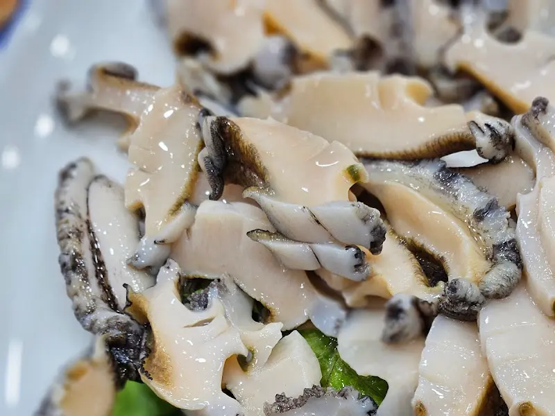 전복회 클로즈업