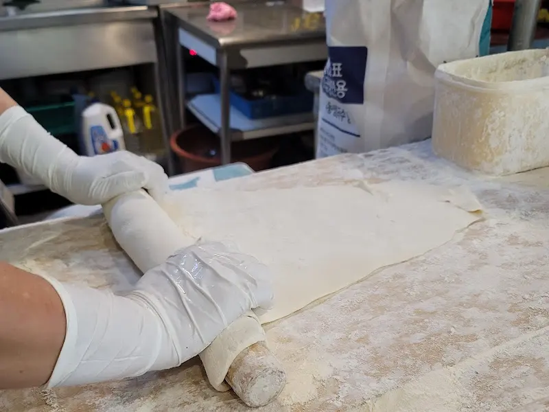 수타면 제조 과정