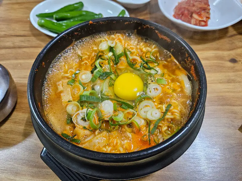 콩나물 라면 비주얼