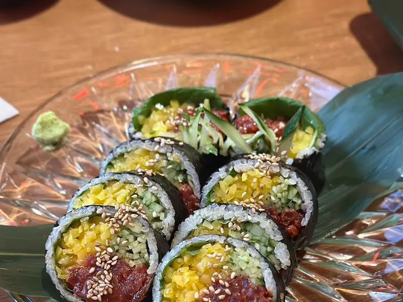 육회김밥 클로즈업