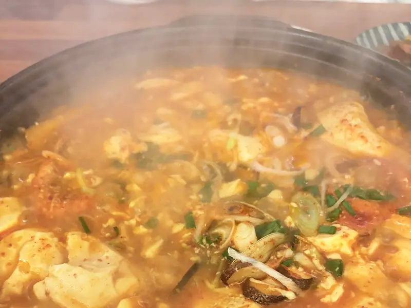 해물 순두부 찌개