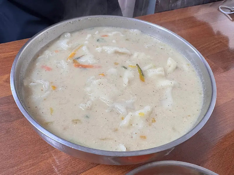 모산수제비 들깨 수제비