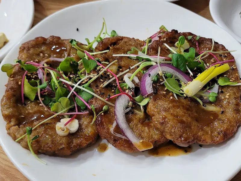 마늘 떡갈비 정식