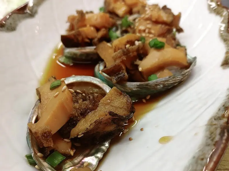 먹음직스러운 전복장 클로즈업