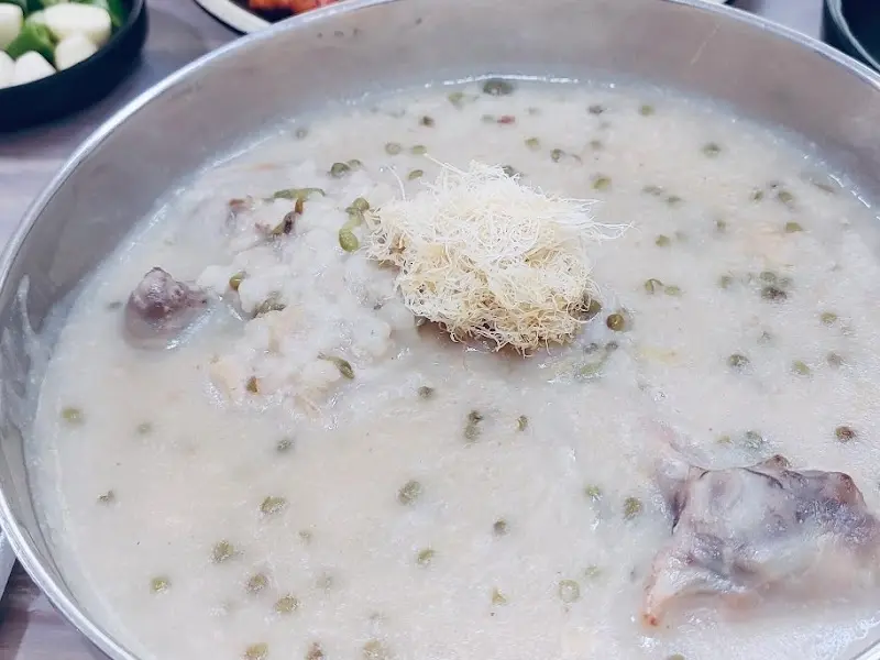 88식당 녹두닭죽