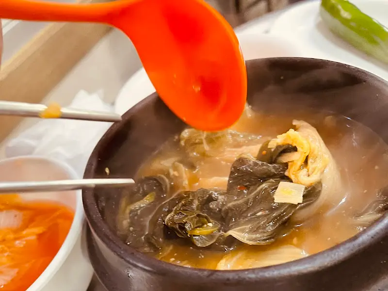 구수한 우거지 된장찌개