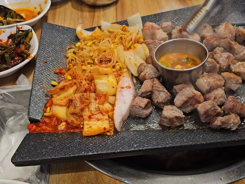 숙성 삼겹살 근접샷