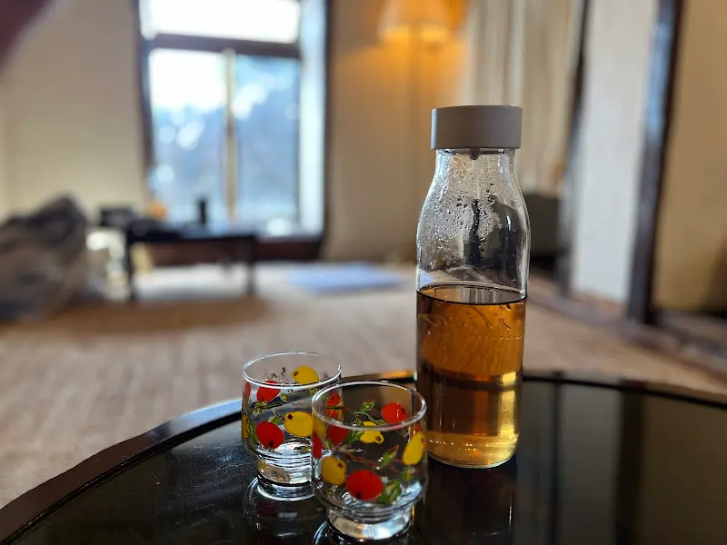 후식으로 제공되는 청귤차