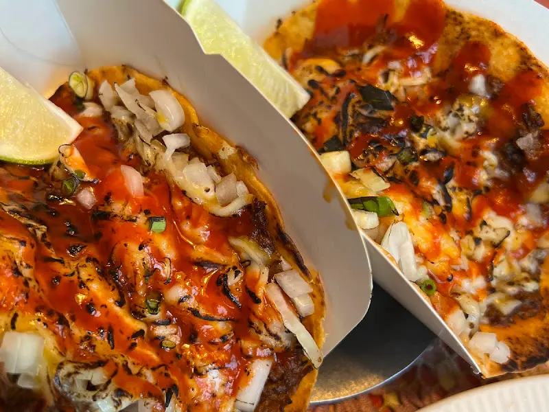 두 개의 타코 클로즈업